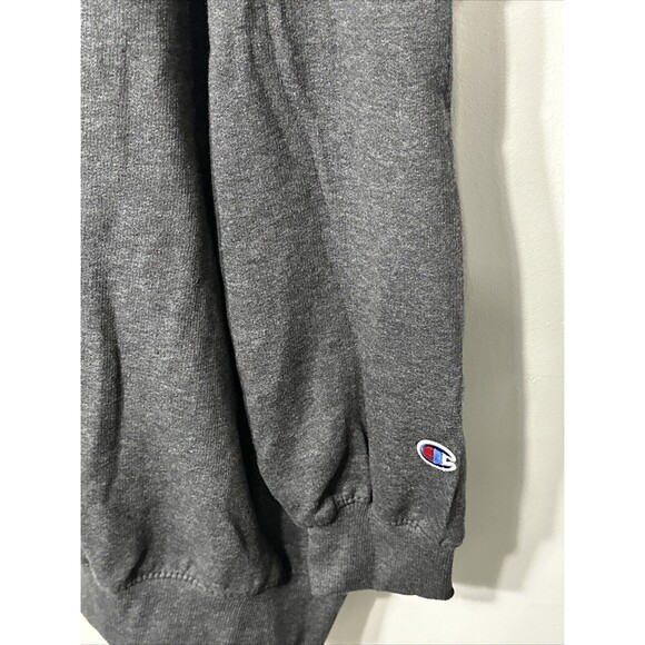 Champion Sweatshirt Mens 2X Graphite Fleece Cotton Blend Casual “C”Logo Pullover - Picture 2 of 12